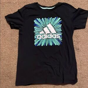 Adidas Black Short Sleeve Tee with Dynamic Logo
